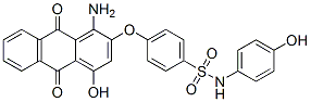 4-[(1-amino-9,10-dihydro-4-hydroxy-9,10-dioxo-2-anthryl)oxy]-N-(4-hydroxyphenyl)benzenesulphonamide CAS#: 84100-92-5