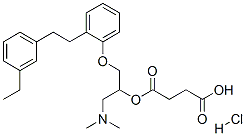 4-[1-dimethylamino-3-[2-[2-(3-ethylphenyl)ethyl]phenoxy]propan-2-yl]ox y-4-oxo-butanoic acid hydrochloride CAS#: 86819-20-7
