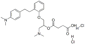 4-[1-dimethylamino-3-[2-[2-(4-dimethylaminophenyl)ethyl]phenoxy]propan -2-yl]oxy-4-oxo-butanoic acid dihydrochloride CAS#: 86819-19-4