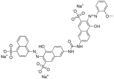 4-[[1-hydroxy-6-[[[[5-hydroxy-6-[(2-methoxyphenyl)azo]-7-sulpho-2-naphthyl]amino]carbonyl]amino]-3-sulpho-2-naphthyl]azo]naphthalene-1-sulphonic acid, sodium salt CAS#: 83221-78-7