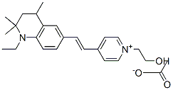 4-[2-(1-ethyl-1,2,3,4-tetrahydro-2,2,4-trimethyl-6-quinolyl)vinyl]-1-(2-hydroxyethyl)pyridinium acetate CAS#: 83950-24-7