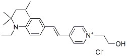 4-[2-(1-ethyl-1,2,3,4-tetrahydro-2,2,4-trimethyl-6-quinolyl)vinyl]-1-(2-hydroxyethyl)pyridinium chloride CAS#: 80162-59-0
