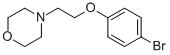 4-[2-(4-BROMOPHENOXY)ETHYL]MORPHOLINE CAS#: 836-59-9