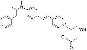 4-[2-[4-[benzylmethyl(ethyl)amino]phenyl]vinyl]-1-(2-hydroxyethyl)pyridinium acetate CAS#: 83950-14-5