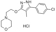 4-(2-((5-(4-Chlorophenyl)-4-methyl-1H-pyrazol-3-yl)oxy)ethyl)morpholin e monohydrochloride CAS#: 86871-73-0