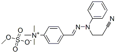 4-[[(2-cyanoethyl)phenylhydrazono]methyl]-N,N,N-trimethylanilinium methyl sulphate CAS#: 81173-67-3