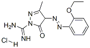 4-[(2-ethoxyphenyl)azo]-4,5-dihydro-3-methyl-5-oxo-1H-pyrazole-1-carboxamidine monohydrochloride CAS#: 85409-33-2