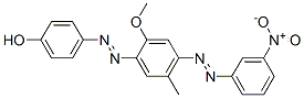 4-[[2-methoxy-5-methyl-4-[(3-nitrophenyl)azo]phenyl]azo]phenol CAS#: 84100-06-1