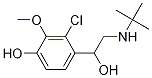 4-(2-(tert-butylaMino)-1-hydroxyethyl)-3-chloro-2-Methoxyphenol CAS#: 83847-89-6