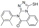 4-(2,3-DIMETHYLPHENYL)-1-MERCAPTO[1,2,4]TRIAZOLO[4,3-A]QUINAZOLIN-5(4H)-ONE CAS#: 85772-41-4