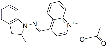 4-[[(2,3-dihydro-2-methyl-1H-indol-1-yl)imino]methyl]-1-methylquinolinium acetate CAS#: 83968-98-3