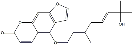 4-[[(2E,5E)-7-Hydroxy-3,7-dimethyl-2,5-octadien-1-yl]oxy]-7H-furo[3,2-g][1]benzopyran-7-one CAS#: 88206-49-9