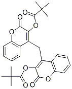 [4-[[3-(2,2-dimethylpropanoyloxy)-2-oxo-chromen-4-yl]methyl]-2-oxo-chr omen-3-yl] 2,2-dimethylpropanoate CAS#: 81456-57-7