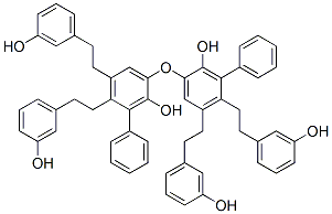 4-(3-Hydroxyphenethyl)phenyl[2-hydroxy-5-(3-hydroxyphenethyl)phenyl] ether CAS#: 89911-97-7