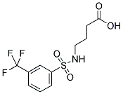 4-([[3-(TRIFLUOROMETHYL)PHENYL]SULFONYL]AMINO)BUTANOIC ACID CAS#: 85844-93-5