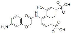 4-[[(3-aminophenoxy)acetyl]amino]-5-hydroxynaphthalene-1,7-disulphonic acid CAS#: 84963-05-3