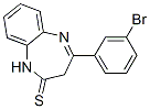 4-(3-bromophenyl)-1,3-dihydro-2H-1,5-benzodiazepin-2-thione CAS#: 85741-21-5