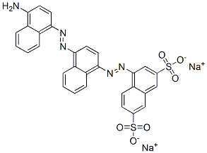 4-[[4-[(4-amino-1-naphthyl)azo]-1-naphthyl]azo]naphthalene-2,7-disulphonic acid, sodium salt CAS#: 84100-77-6