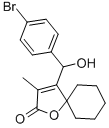 4-((4-Bromophenyl)hydroxymethyl)-3-methyl-1-oxaspiro(4.5)dec-3-en-2-on e CAS#: 86560-18-1