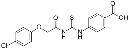 4-[[[[(4-CHLOROPHENOXY)ACETYL]AMINO]THIOXOMETHYL]AMINO]-BENZOIC ACID CAS#: 87998-81-0