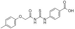 4-[[[[(4-METHYLPHENOXY)ACETYL]AMINO]THIOXOMETHYL]AMINO]-BENZOIC ACID CAS#: 87998-79-6