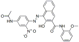 4-[[4-(acetylamino)-2-nitrophenyl]azo]-3-hydroxy-N-(2-methoxyphenyl)naphthalene-2-carboxamide CAS#: 83399-79-5