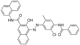 4-[[4-(benzoylamino)-5-chloro-2-methylphenyl]azo]-3-hydroxy-N-1-naphthylnaphthalene-2-carboxamide CAS#: 84100-89-0