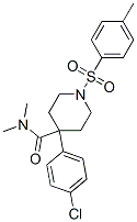 4-(4-chlorophenyl)-N,N-dimethyl-1-(p-tolylsulphonyl)piperidine-4-carboxamide CAS#: 84176-73-8