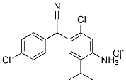 [4-[(4-chlorophenyl)cyanomethyl]-5-chloro-2-isopropylphenyl]ammonium chloride CAS#: 84196-21-4