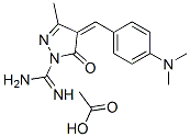 4-[[4-(dimethylamino)phenyl]methylene]-4,5-dihydro-3-methyl-5-oxo-1H-pyrazole-1-carboxamidine monoacetate CAS#: 83783-64-6