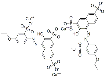 4-[(4-ethoxy-2-sulphophenyl)azo]-3-hydroxynaphthalene-2,7-disulphonic acid, calcium salt CAS#: 84696-59-3