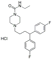 4-[4,4-BIS(4-FLUOROPHENYL)BUTYL]-N-ETHYL-1-PIPERAZINECARBOXAMIDE HYDROCHLORIDE CAS#: 86725-37-3