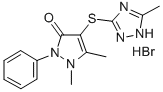 4-((5-Methyl-4H-1,2,4-triazol-3-yl)thio)antipyrine hydrobromide CAS#: 87236-33-7