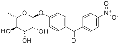 (4-((6-Deoxy-alpha-L-mannopyranosyl)oxy)phenyl)(4-nitrophenyl)methanon e CAS#: 83355-72-0