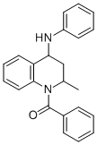 4-ANILINO-1-BENZOYL-2-METHYL-1,2,3,4-TETRAHYDROQUINOLINE CAS#: 857-45-4