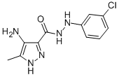 4-Amino-5-methyl-1H-pyrazole-3-carboxylic acid 2-(3-chlorophenyl)hydra zide CAS#: 81016-56-0