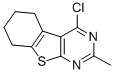 4-CHLORO-2-METHYL-5,6,7,8-TETRAHYDRO[1]BENZOTHIENO[2,3-D]PYRIMIDINE CAS#: 81765-97-1