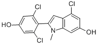 4-Chloro-2-(3,5-dichloro-4-hydroxyphenyl)-1-methylindol-6-ol CAS#: 83364-02-7