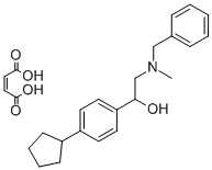 4-Cyclopentyl-alpha-((methyl(phenylmethyl)amino)methyl)benzenemethanol hydrogen maleate CAS#: 85689-97-0