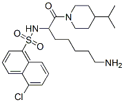 4-Isopropyl-1-[7-amino-2-[[(5-chloro-1-naphthalenyl)sulfonyl]amino]-1-oxoheptyl]piperidine CAS#: 83418-31-9