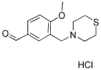 4-METHOXY-3-THIOMORPHOLIN-4-YLMETHYLBENZALDEHYDE HYDROCHLORIDE CAS#: 811842-63-4