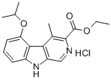 4-METHYL-5-(1-METHYLETHOXY)-9H-PYRIDO[3,4-B]INDOLE-3-CARBOXYLIC ACID ETHYL ESTER HYDROCHLORIDE CAS#: 89592-45-0
