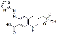 4-Methyl-5-[(3-sulfopropyl)amino]-2-[(thiazol-2-yl)azo]benzoic acid CAS#: 87897-61-8