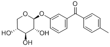 (4-Methylphenyl)(3-(beta-D-xylopyranosyloxy)phenyl)methanone CAS#: 83355-08-2
