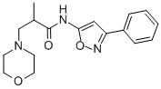 4-Morpholinepropanamide, alpha-methyl-N-(3-phenyl-5-isoxazolyl)- CAS#: 86683-57-0