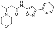 4-Morpholinepropanamide, beta-methyl-N-(3-phenyl-5-isoxazolyl)- CAS#: 86683-95-6