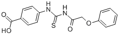 4-[[[(PHENOXYACETYL)AMINO]THIOXOMETHYL]AMINO]-BENZOIC ACID CAS#: 87998-76-3