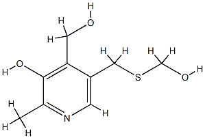 4-Pyridinemethanol,3-hydroxy-5-[[(hydroxymethyl)thio]methyl]-2-methyl-(8CI) CAS#: 802023-53-6
