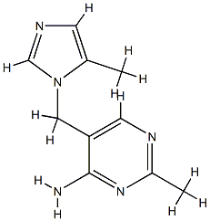 4-Pyrimidinamine,2-methyl-5-[(5-methyl-1H-imidazol-1-yl)methyl]-(9CI) CAS#: 805946-52-5