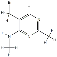 4-Pyrimidinamine,5-(bromomethyl)-N,2-dimethyl-(9CI) CAS#: 806638-53-9